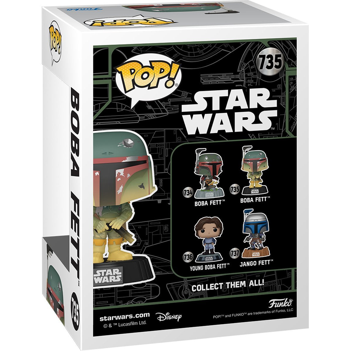 Star Wars Fett Legacy - GITD Boba Fett Pop! #735