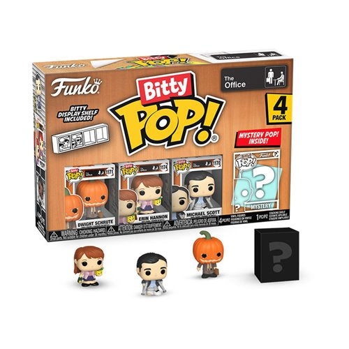 The Office Dwight Schrute w/ Pumpkinhead Bitty Pop! Mini-figure 4 pack