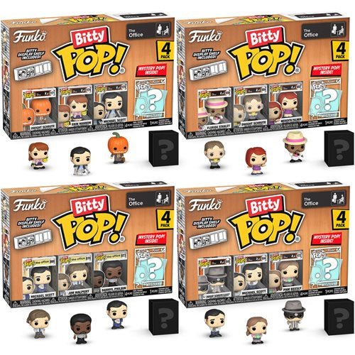 The Office Bitty Pop! Mini-figure 4 pack Bundle of 4