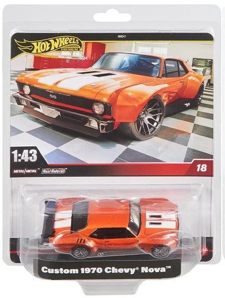 Hot Wheels Premium - 1:43 Scale Custom 1970 Chevy Nova (PRE-ORDER)