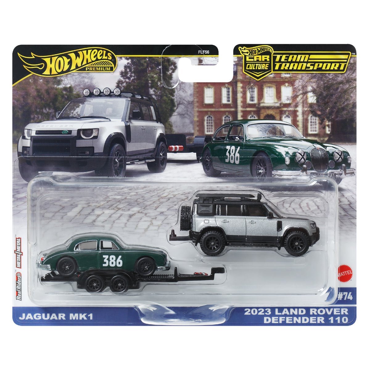 Hot Wheels Team Transport Jaguar MK1 & Range Rover Defender 110