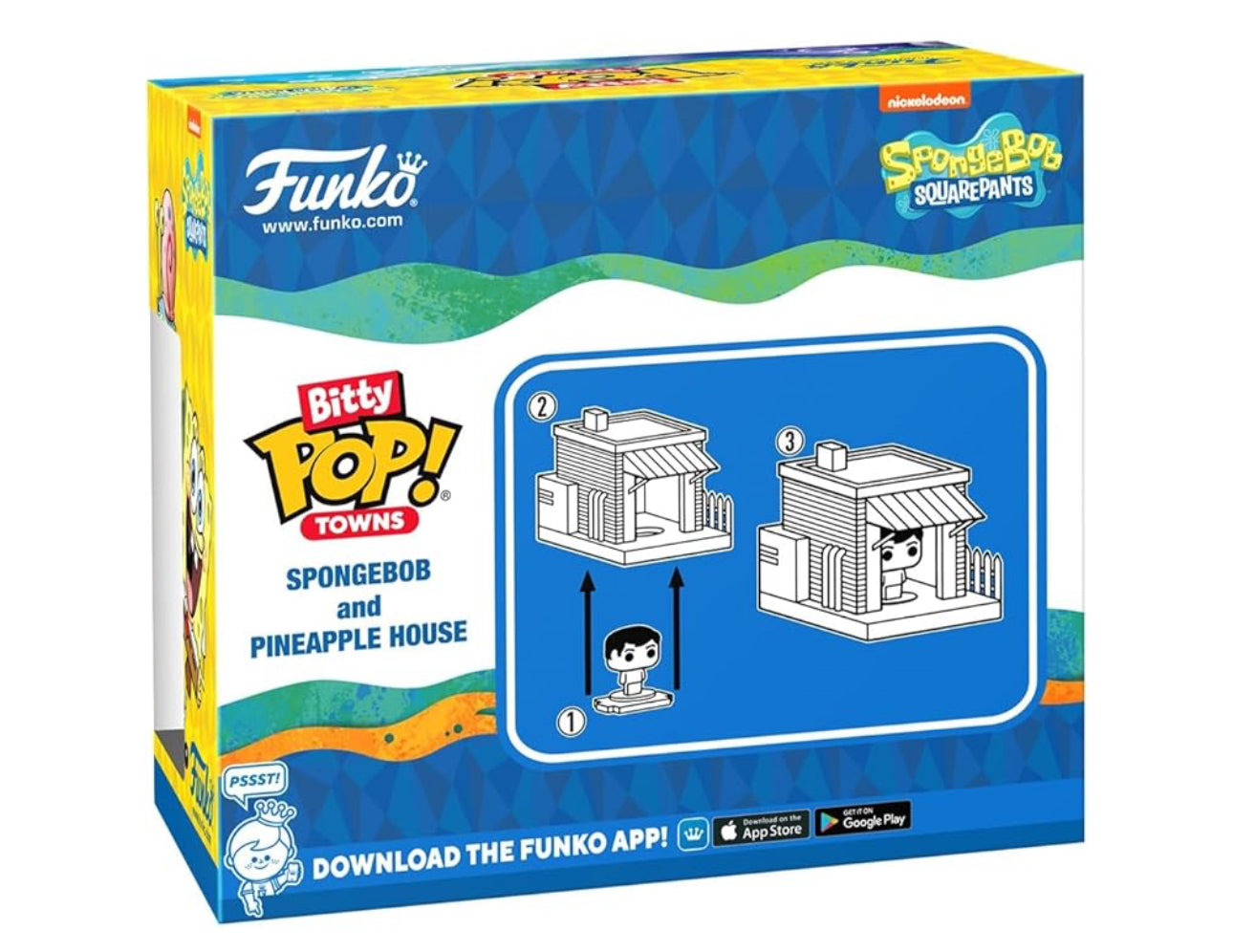 SpongeBob - SpongeBob SquarePants w/ home Bitty Pop! Town