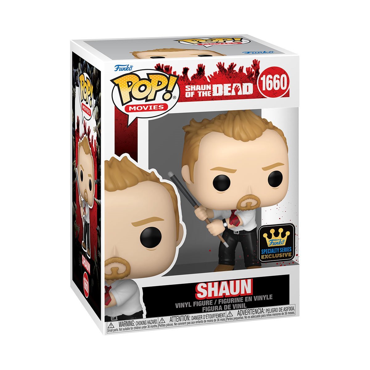 Shaun of the Dead - Shaun Specialty Series Pop! #1660 Chase Bundle (Chase + Common)